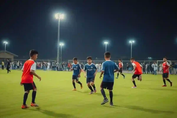 دورات كرة القدم الرمضانية في ملاعب ماتيكو تجمع الشباب في تينركوك، تعزز الروح الرياضية والترفيه.